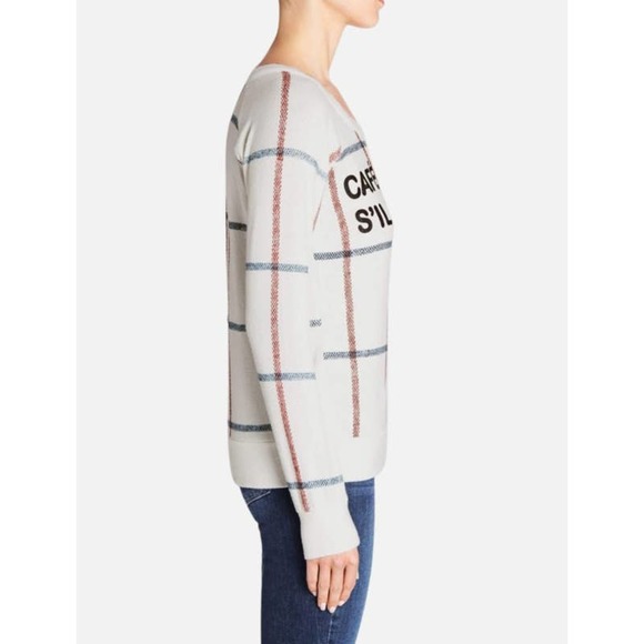 Chaser NEW Womens Size Medium Cafe Au Lait Pullover Lightweight Sweater in Gray - Picture 6 of 10